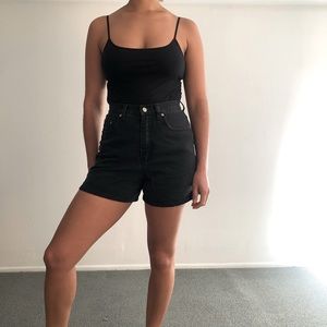 Vintage Black High Waisted Bill Blass jean shorts
